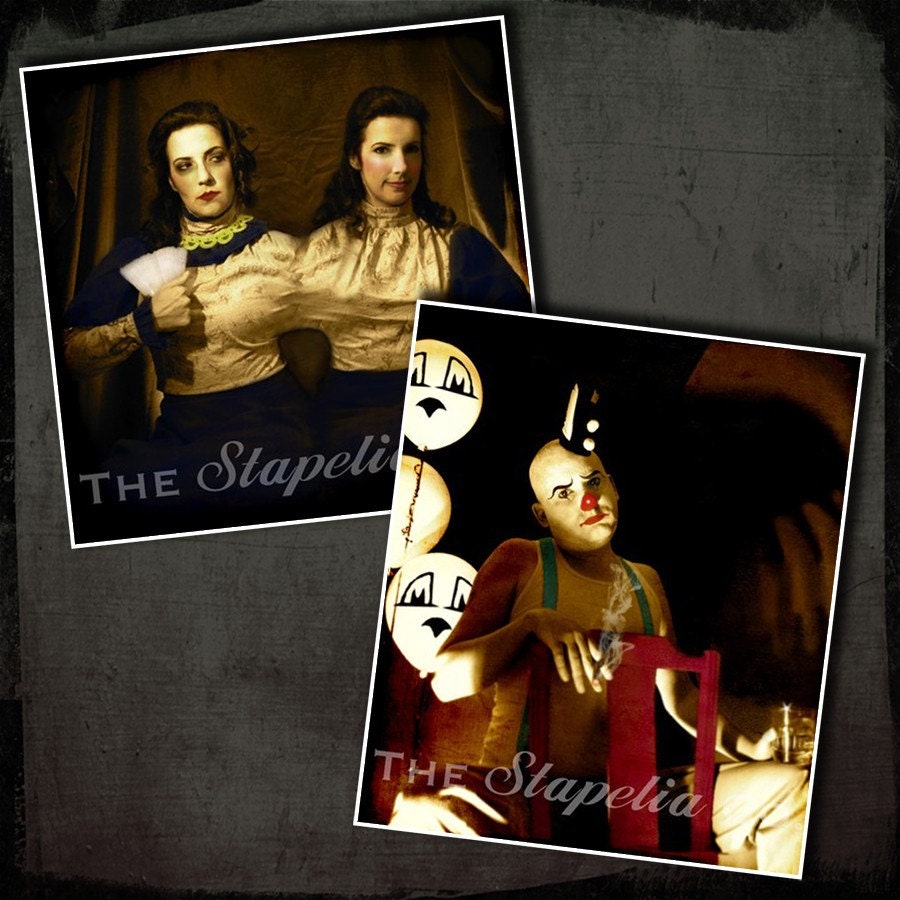 Cigar, Creeper and Dark Circus Sideshow 10 Piece Art Print Set