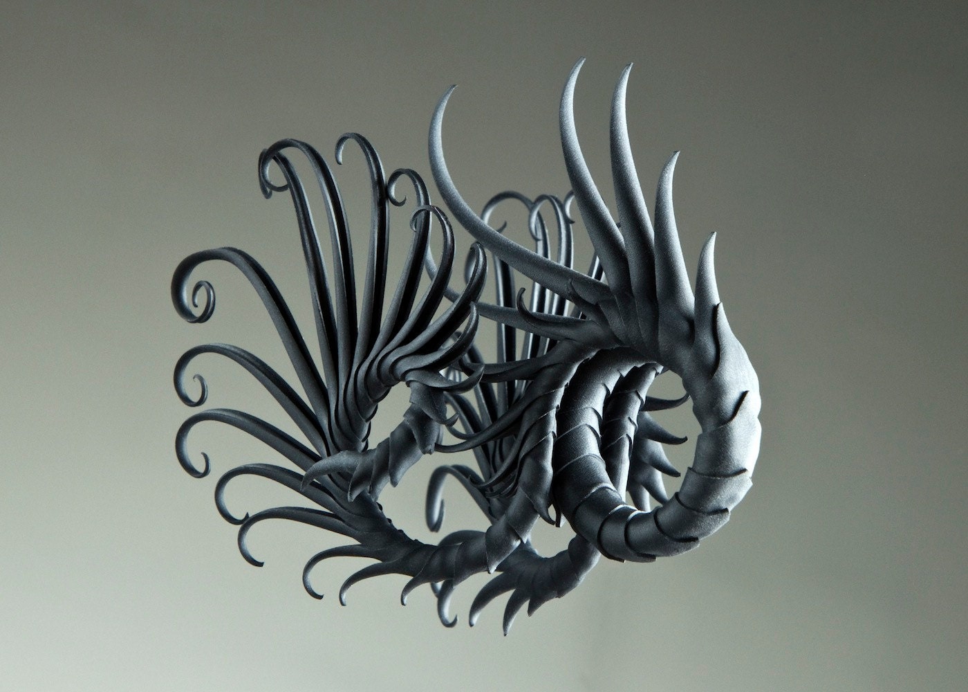 CUSTOM - Mussorgsky Ring with Soft Black Spikes
