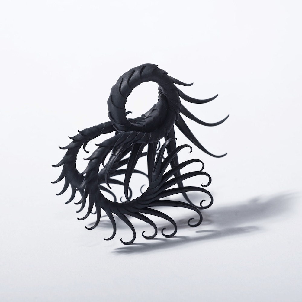 CUSTOM - Mussorgsky Ring with Soft Black Spikes