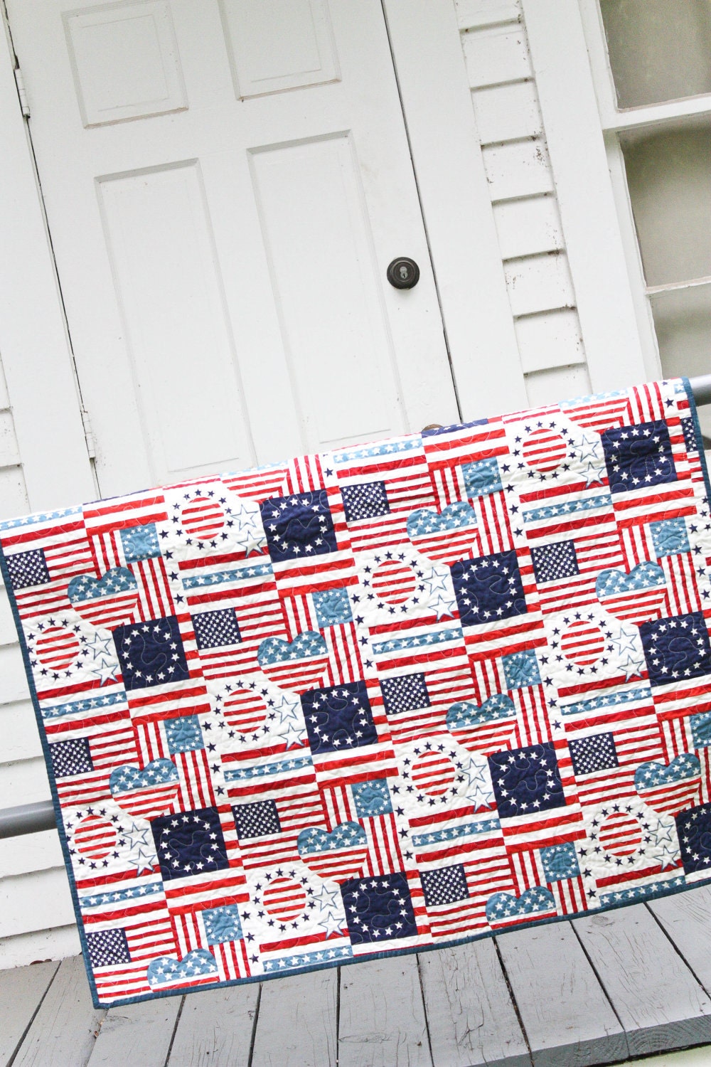 Patriotic Whole Cloth Quilt