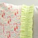 Girly, Teeny Tiny 2D Zoo Ruffle Pillow Cover