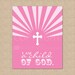I am a child of God - 8x10 - Archival Giclee Art Print for Nursery / Child's Room