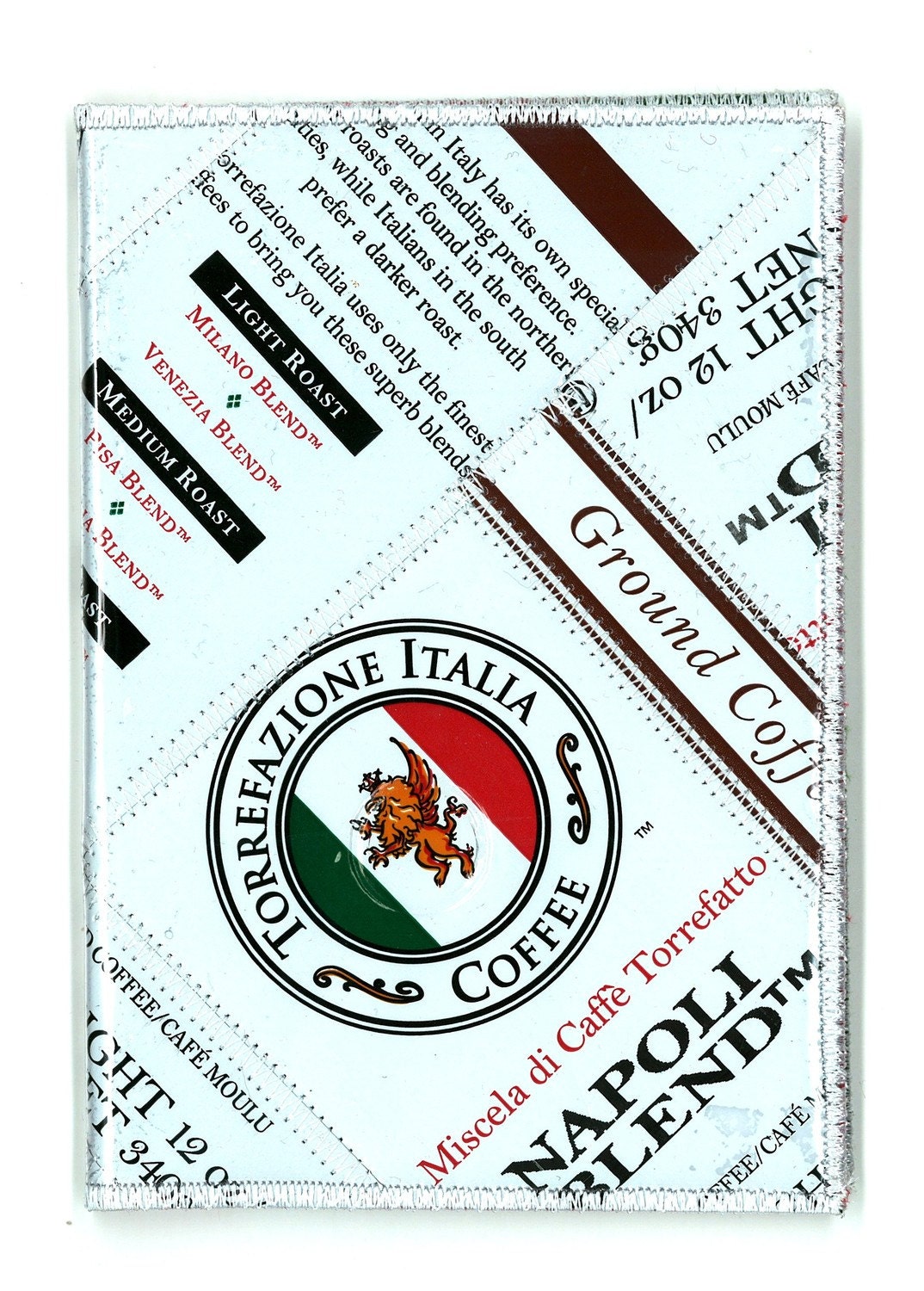 Passport Wallet from Recycled Torrefazione Coffee Bags