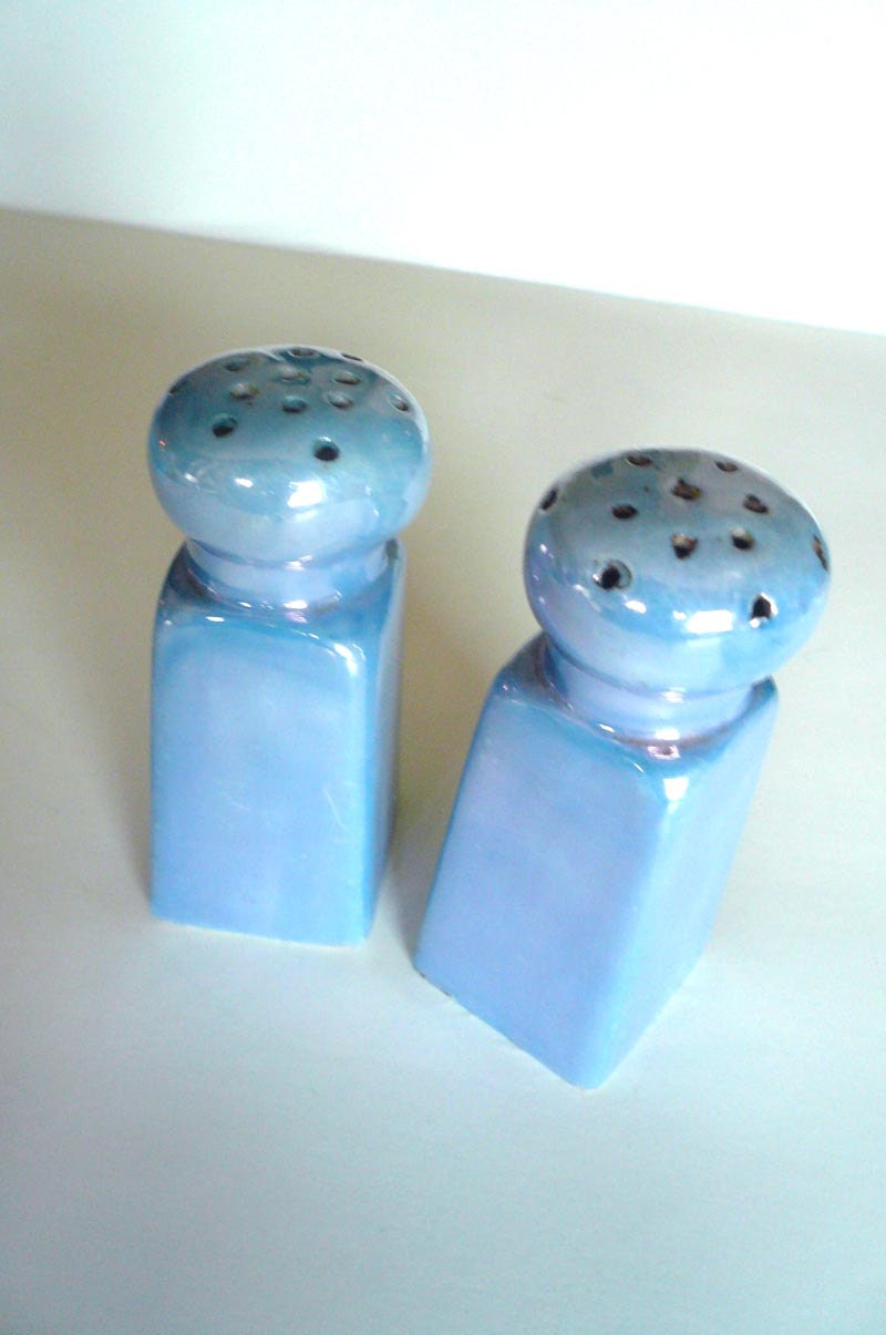 Vintage Lusterware Salt and Pepper Shakers