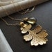 Autumn Wedding, Gold Oak Leaf & Gemstone Necklace, November birthstone, Whiskey Topaz, Bridesmaid gift, Bridal jewelry