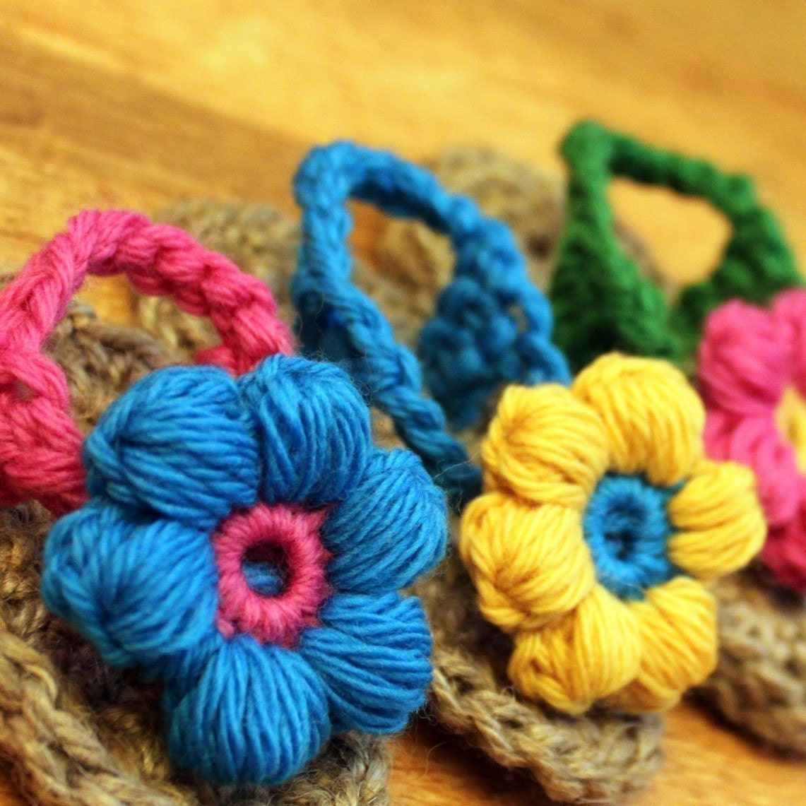 Instant Download - Crochet Pattern - Jute Sunshine Sandal (Newborn to 2 yrs.)