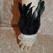 Black Feather Wrist Cuffs