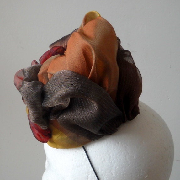 Floral Organza Headpiece