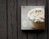 Cupcake, Art, Photo Block Ready to Hang, Sale 40% Off, 6"
