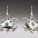 Silver Angler Fish Earrings
