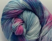 Merino sock yarn - NEW Artisan Sock 3 ply in Blue Morpho