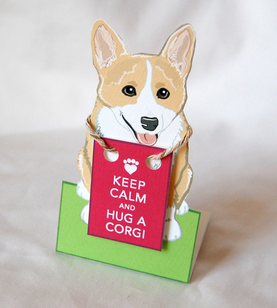 Keep Calm Corgi - Desk Decor Paper Doll