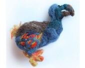 Felted Soft Sculpture - Alice in Wonderland - FREE SHIPING - miniature - Dodo - felted bird - Waldorf - extinct bird