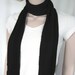 Black bamboo scarf