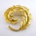 Gold  Leaf Or Feather Brooch Pin Vintage Jewelry Vintage Accessories