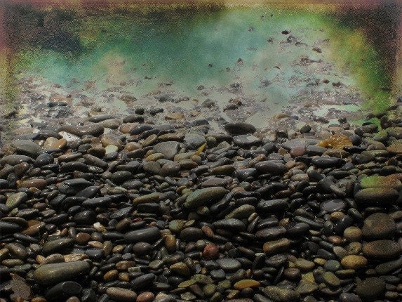 Rocks and water