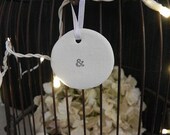 Ampersand Clay Tag - set of 4