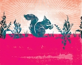Acorn Snack print