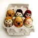 CUSTOM FAMILY WOOLY PORTRAIT Needle felted Toy Eggs
