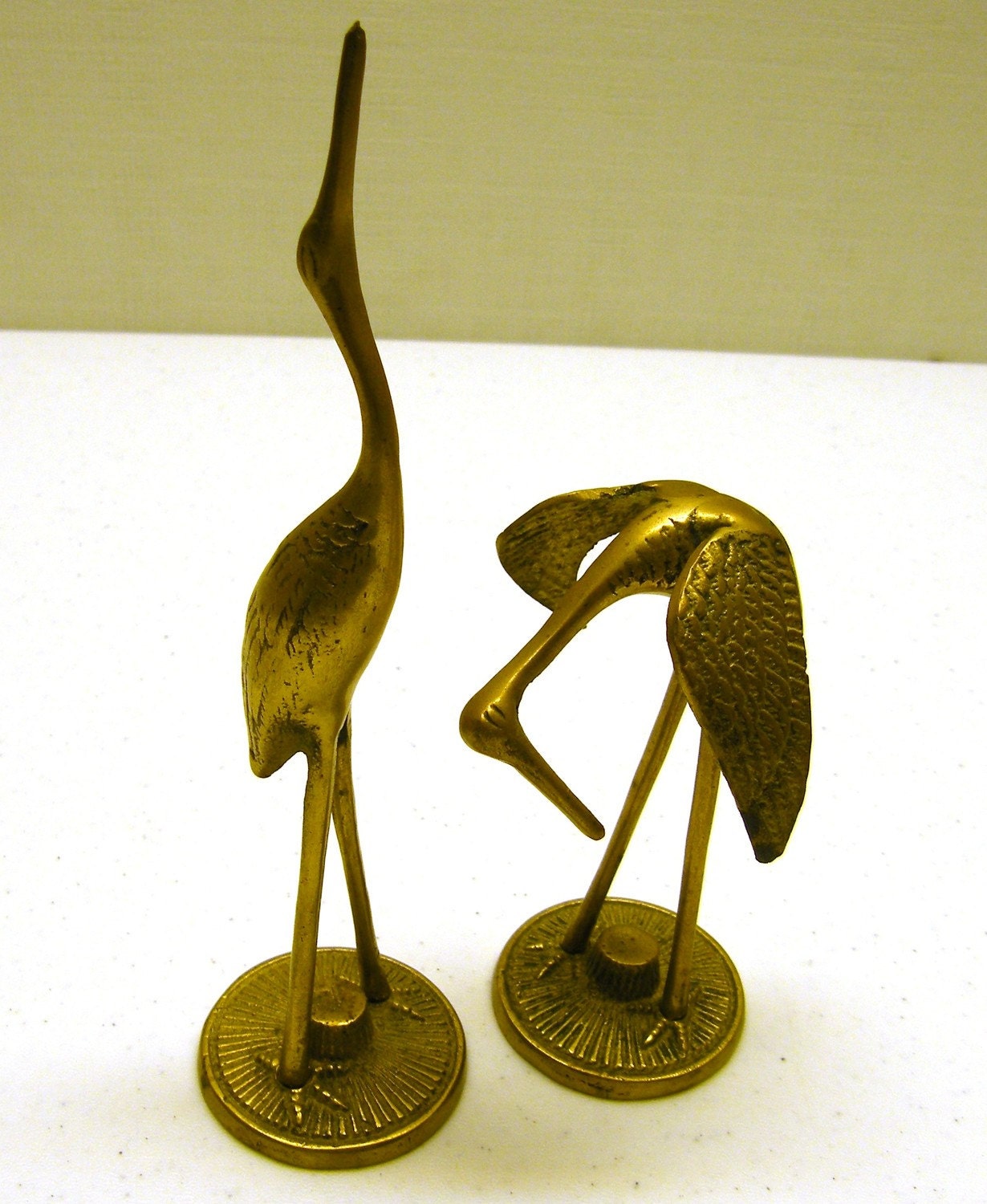 Brass Cranes - Pair