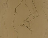 Tanya Crayon Line Drawing