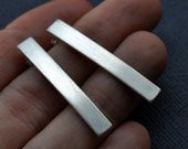Earrings. Modern Contemporary Simple Sleek Elegant Design. Sterling Silver Jewelry. Handmade by Epheriell on Etsy. Highway.