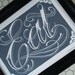 Eat, Hand Printed Letterpress poster
