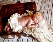 Cream Sassy Pants Ruffle Diaper Cover Bloomer with Bow