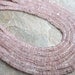 Rose Quartz Faceted Heishi FULL STRAND