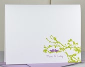 Wedding Thank You Cards . Personalized Wedding Thank You Cards . Thank You Card Set - Love Birds