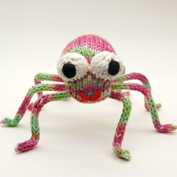 Speedy Spider Knitting Amigurumi Plush Toy Pattern Tutorial PDF Download