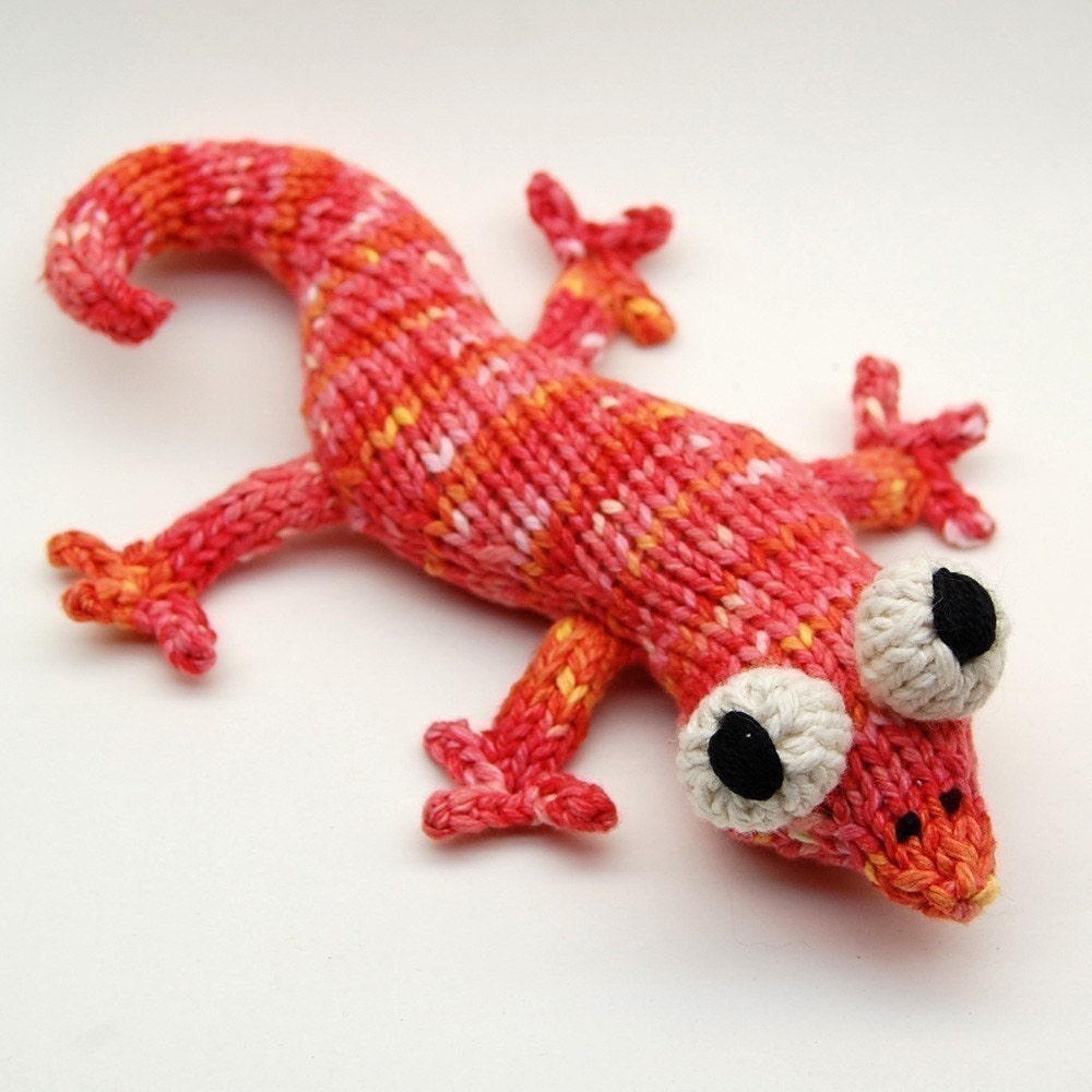 Eddie Lizzard Amigurumi Plush Toy Knitting Pattern PDF Digital Download