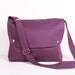 Messenger Bag School bag Travel bag , Purple ,adjustable strap .