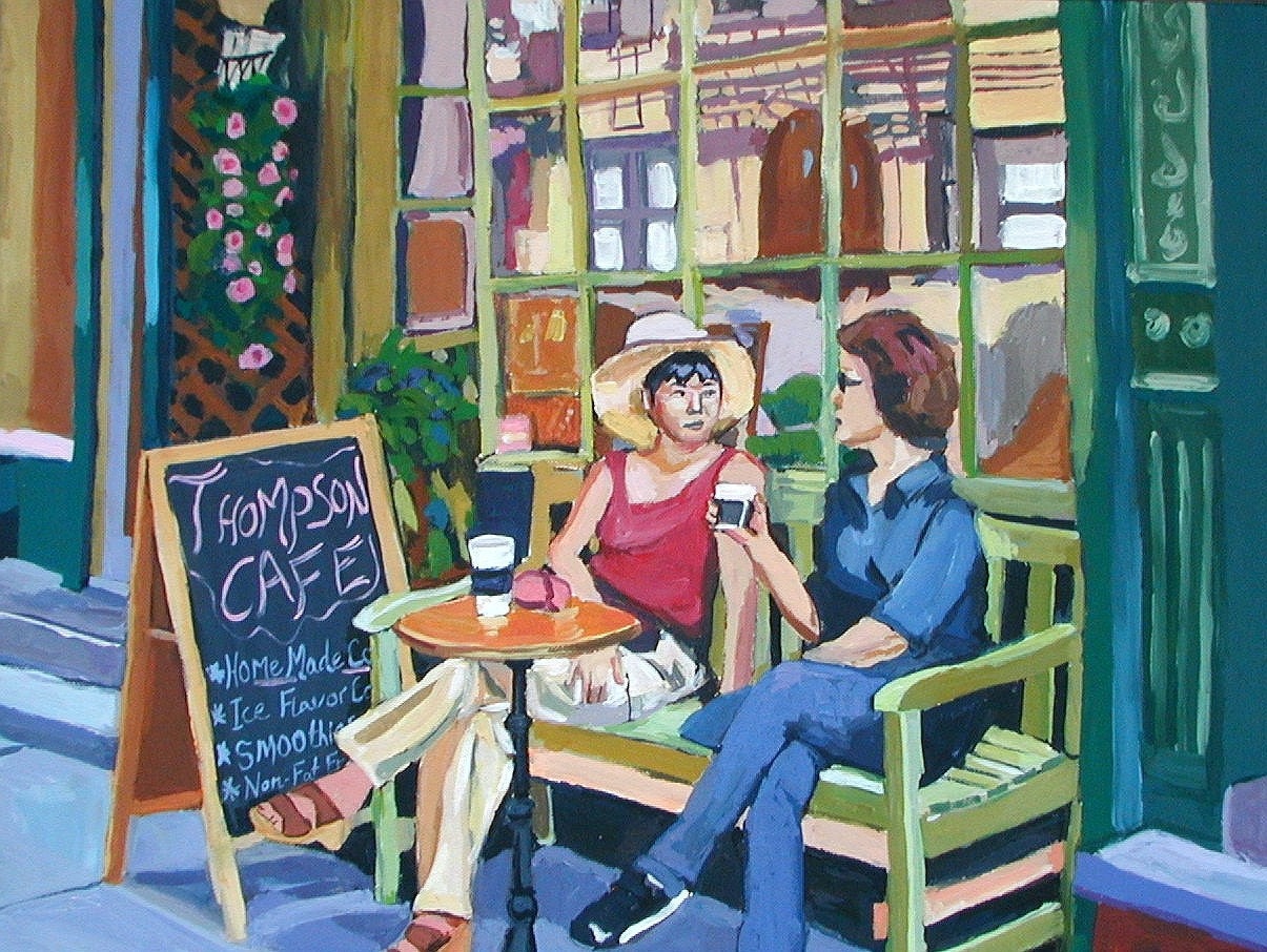 Cafe Scene Paintings