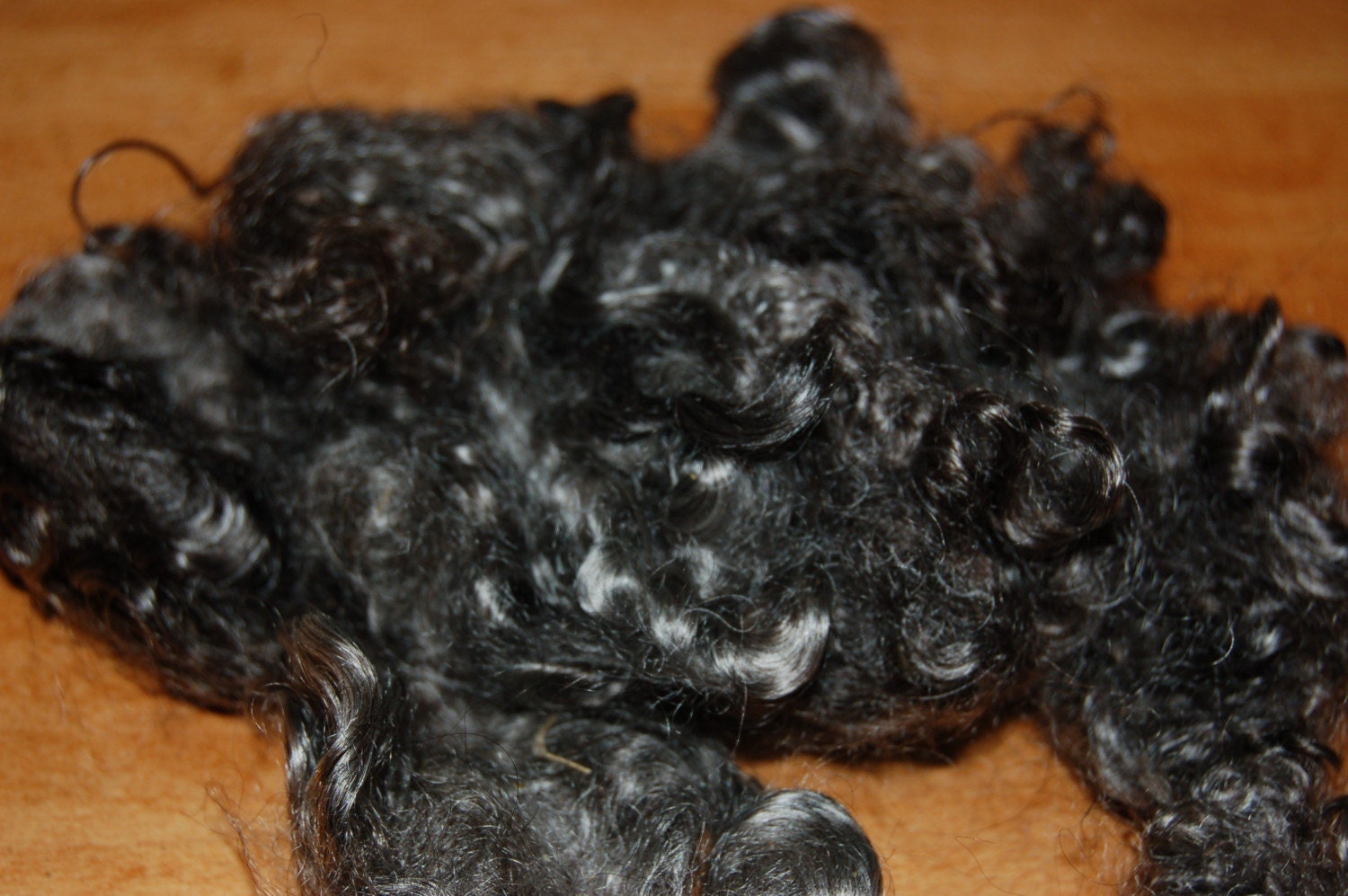 Kid Mohair Locks - Gray - Natural color (1oz)