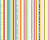 Sunny Happy Skies Fabric Bright Multi Color Stripe from Riley Blake Designs 1 Yard New
