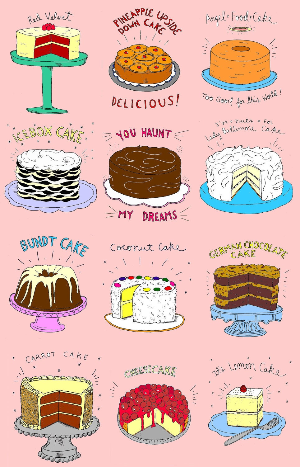 Archival Large Cake Print