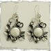 Leaf pendant - Sterling silver leaves with coin pearl botanical necklace - Crazy love.