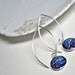Budding. Eclipse dangle earrings. (Sterling Silver)