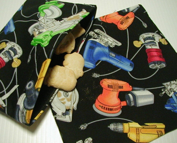 Sale 2pc  Power Tools  Reusable Sandwich and Snack Bag