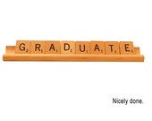 Scrabble Graduate - Nicely done - Greeting Card