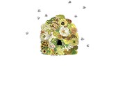 Beehive, flowers. 8x10 print