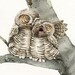 Good Night Owls - 8x10 archival watercolor print by Tracy Lizotte