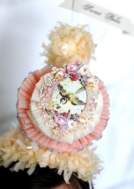 French Vintage SWEET BEBE Party Hat -  part of The Rocksie Rousell Collection