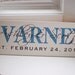 Personalized Family Name Sign Established Plaque Painted Wall Sign - 7x22 - ETS-22
