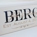 Personalized Family Name Sign with First Names & Wedding Date - Perfect Gift Idea - ETS-08b