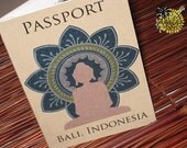 DEPOSIT Bali Inspired Passport Invitation
