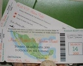 DEPOSIT Custom Mexico Map Boarding Pass Set