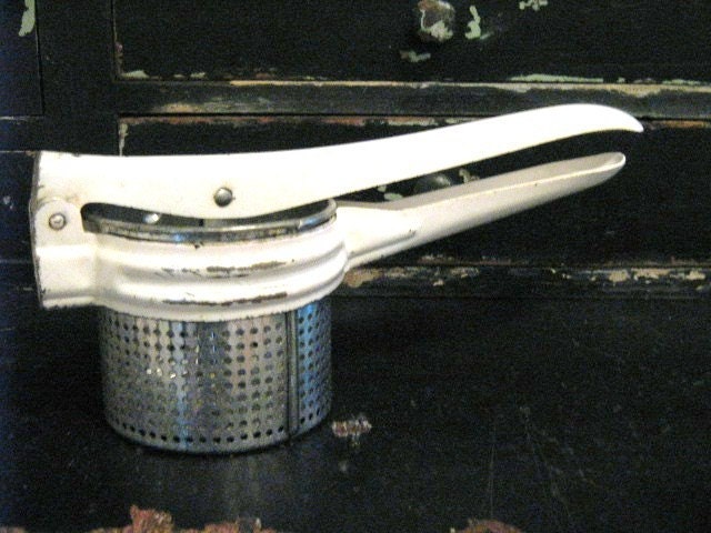 Vintage Metal Masher Potatoes Fruits and Veggies