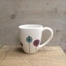 Bird ceramic coffee cup mug, gift for the bird lover, spring garden gift for mother's day